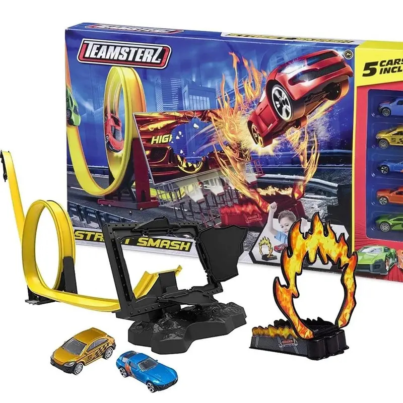 Teamsterz Street Smash Playset with 5 Cars