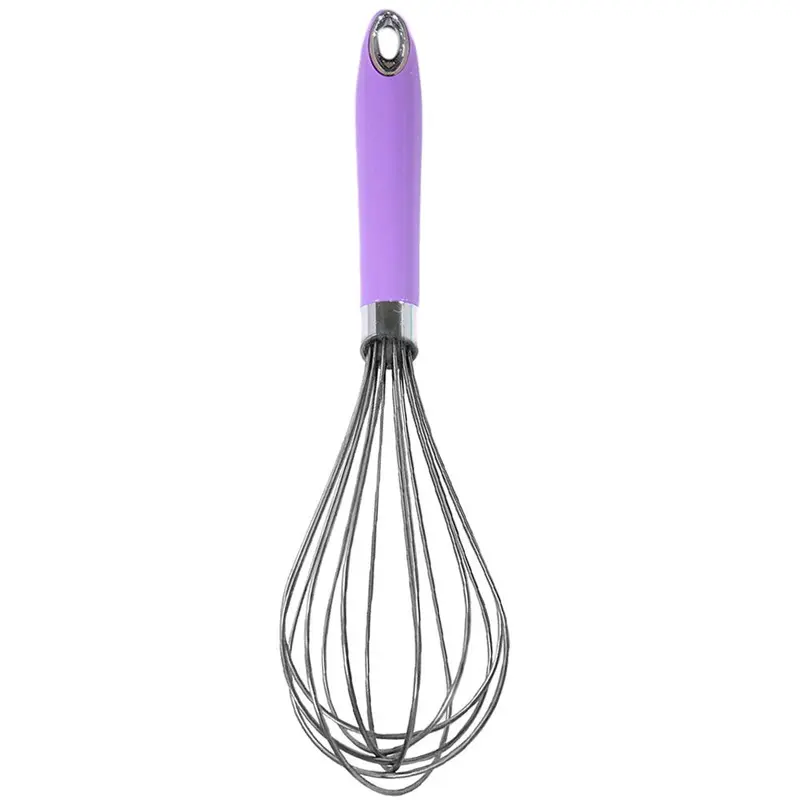 Stainless steel whisk Plastic HandlePurple