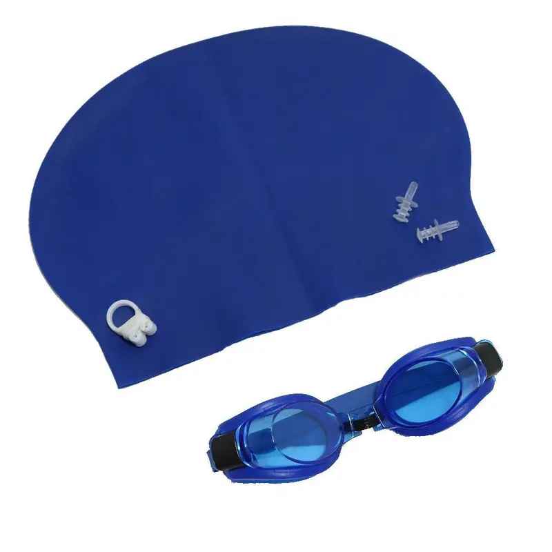 Swimming Goggles With Hat SetYellow Hat