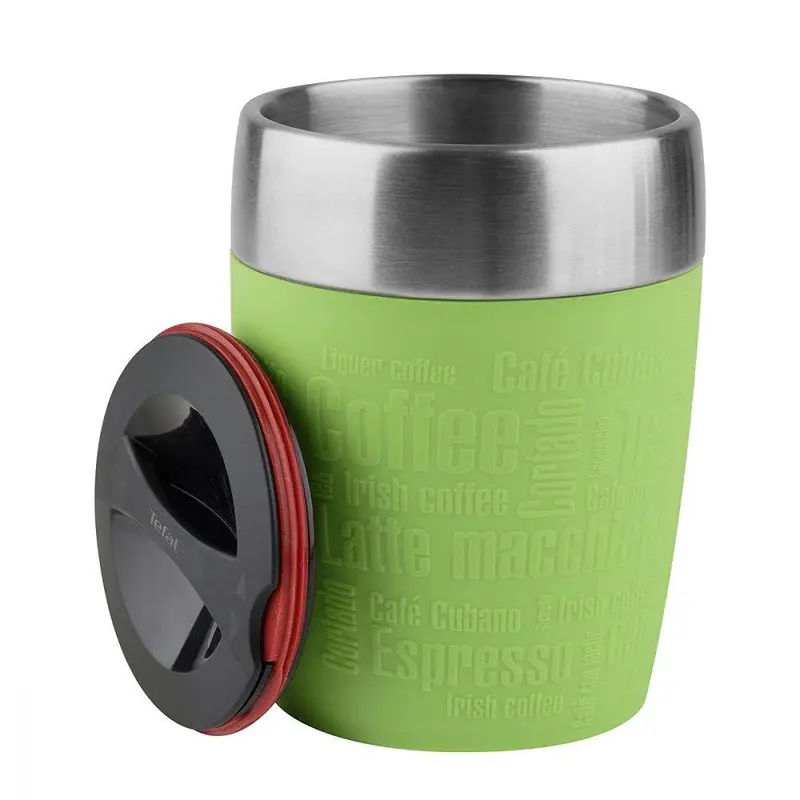 Tefal Stainless Steel Travel Cup 200 mL Lime / K3080314