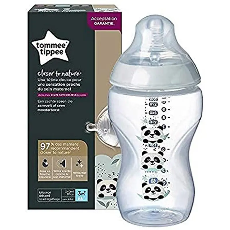 Tommee Tippee  Closer To Nature Feeding Bottle 340ml / 226983Panda