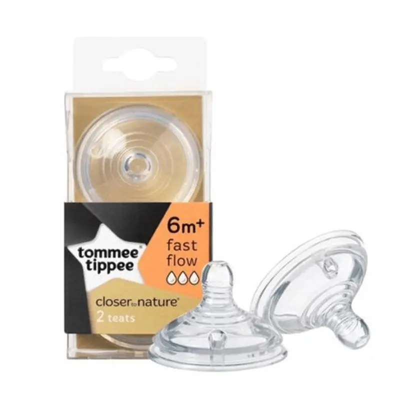 Tommee Tippee  Fast Flow Teat 6m   (2 Pcs) / 221247
