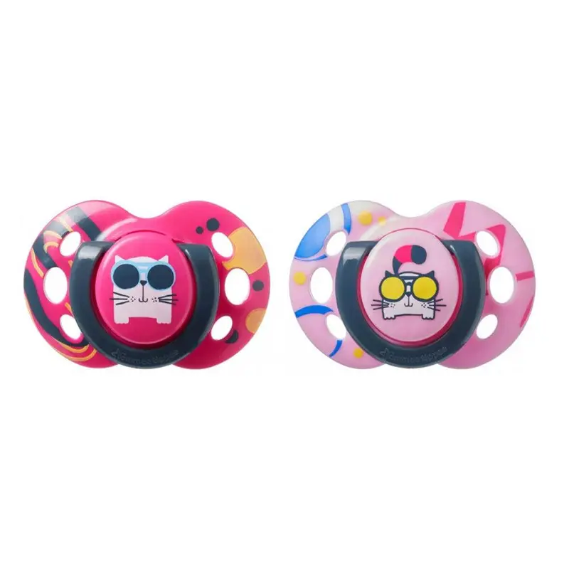 Tommee Tippee Soother Fun Style 6-18 m / 33582Pink& fuchsia