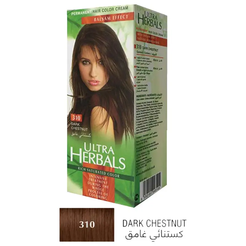 Ultra Herbals Hair Color Cream 310 Dark Chestnut