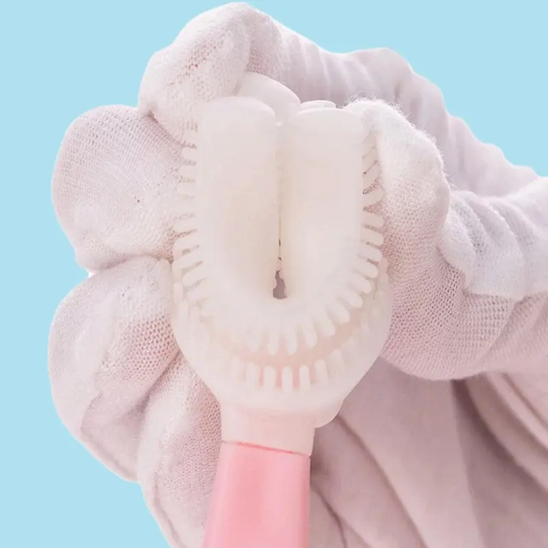 U shaped Toothbrush for kids 6-12 years / 22FK042Pink