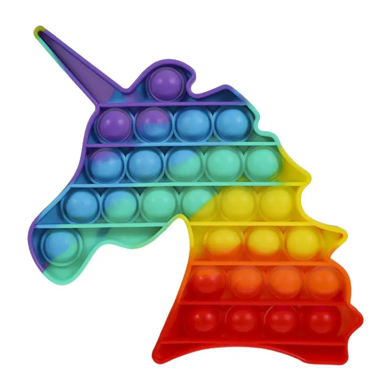 Unicorn Rainbow Color Pop It Fidget Toy / PO-4