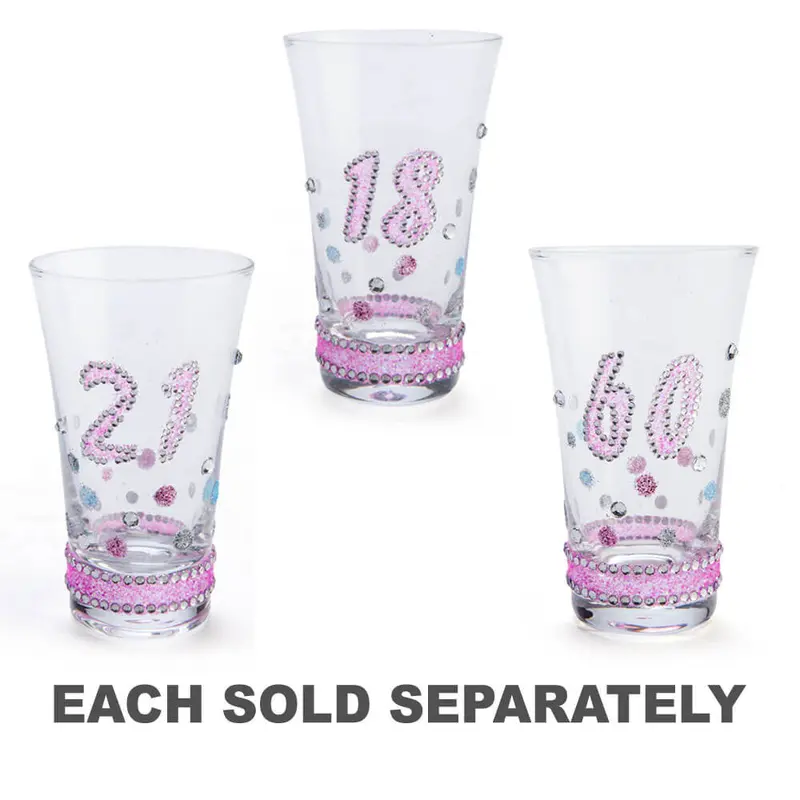 Birthday Sparkle Shot Glass18th