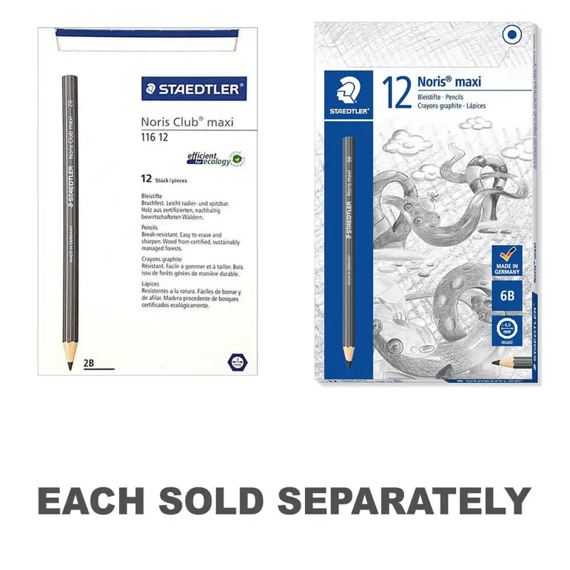 Staedtler Maxi Graphite Lead Pencil 12pk 1162B
