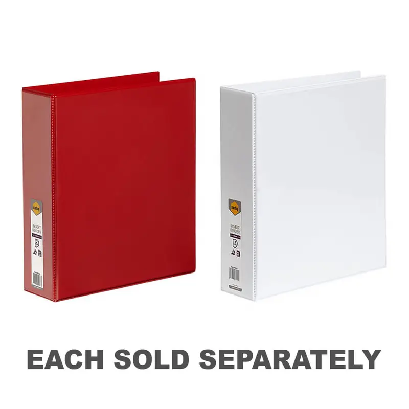 Marbig 2 D-ring Clearview Insert Binder 50mm (A4)White