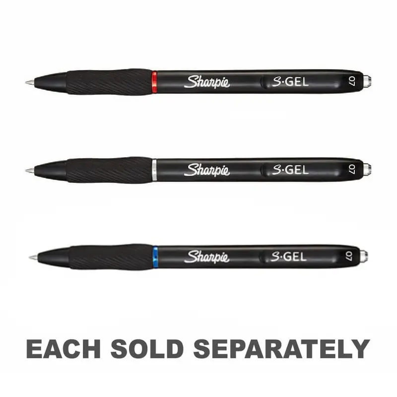 Sharpie Retractable Gel Pen 0.7mm (Box of 12)Black