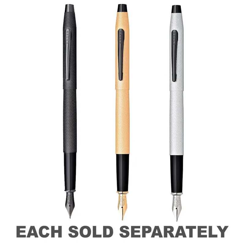 Classic Century Brushed PVD Medium Fountain PenBlack
