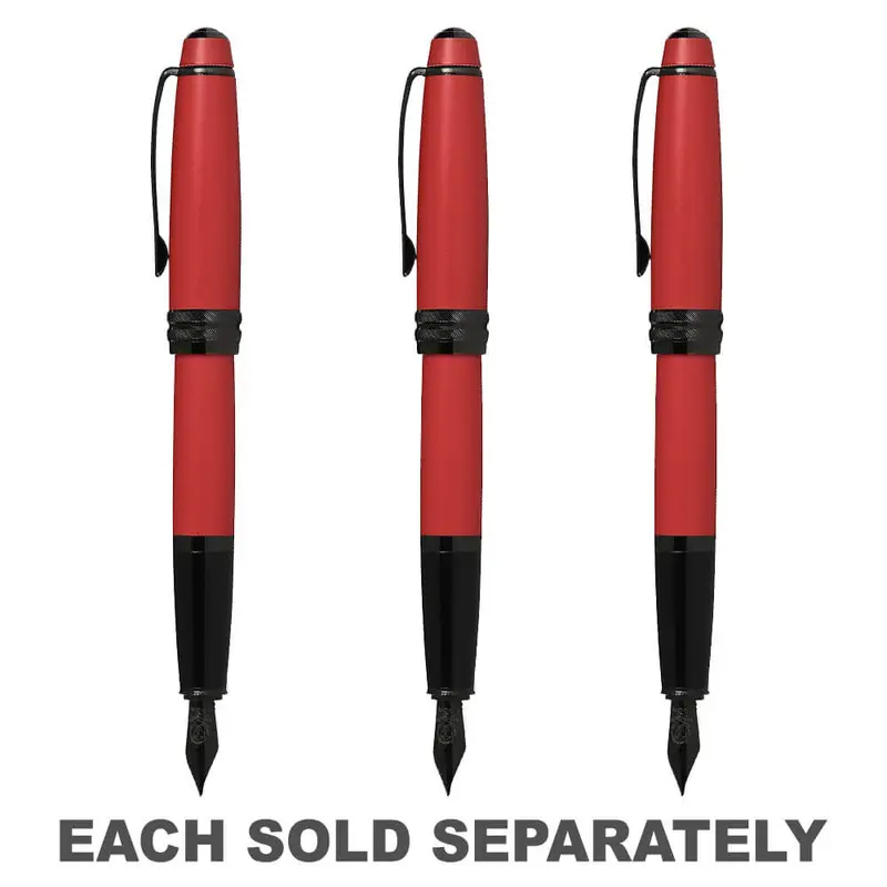 Cross Bailey Fountain Pen w/ Black Nib (Matte Red)X-Fine