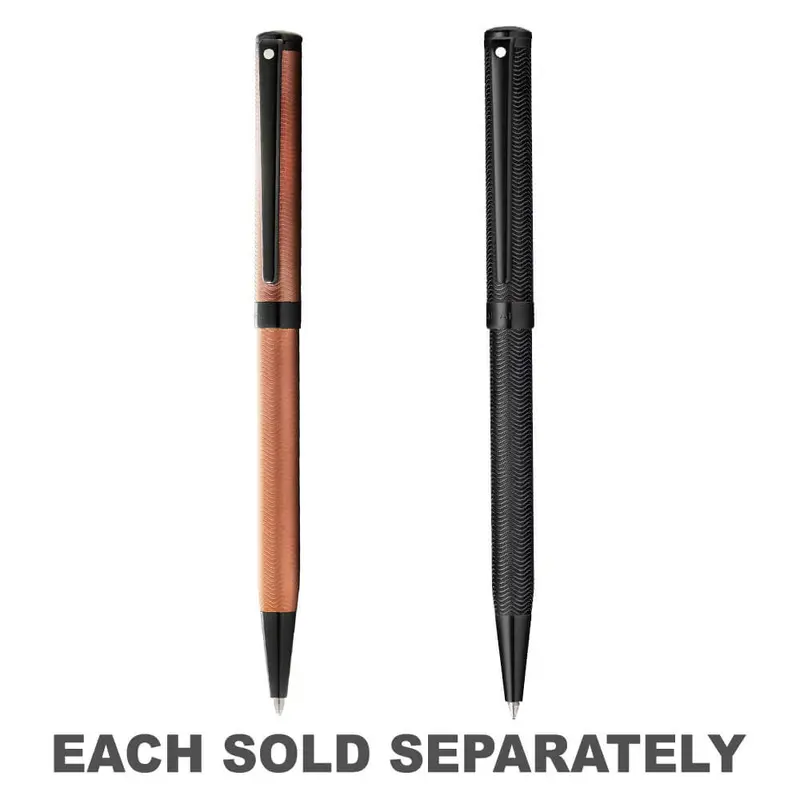 Intensity Engraved Ballpoint Pen w/ Black TrimBronze