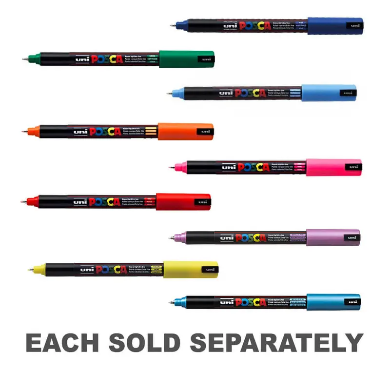 Uni Posca Extra Fine Tip Paint Marker 0.7mmMetallic Pink
