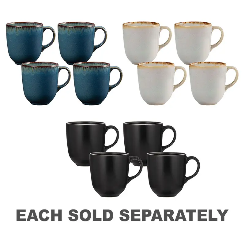 Mason Cash Mugs 400mL (Set of 4)Black