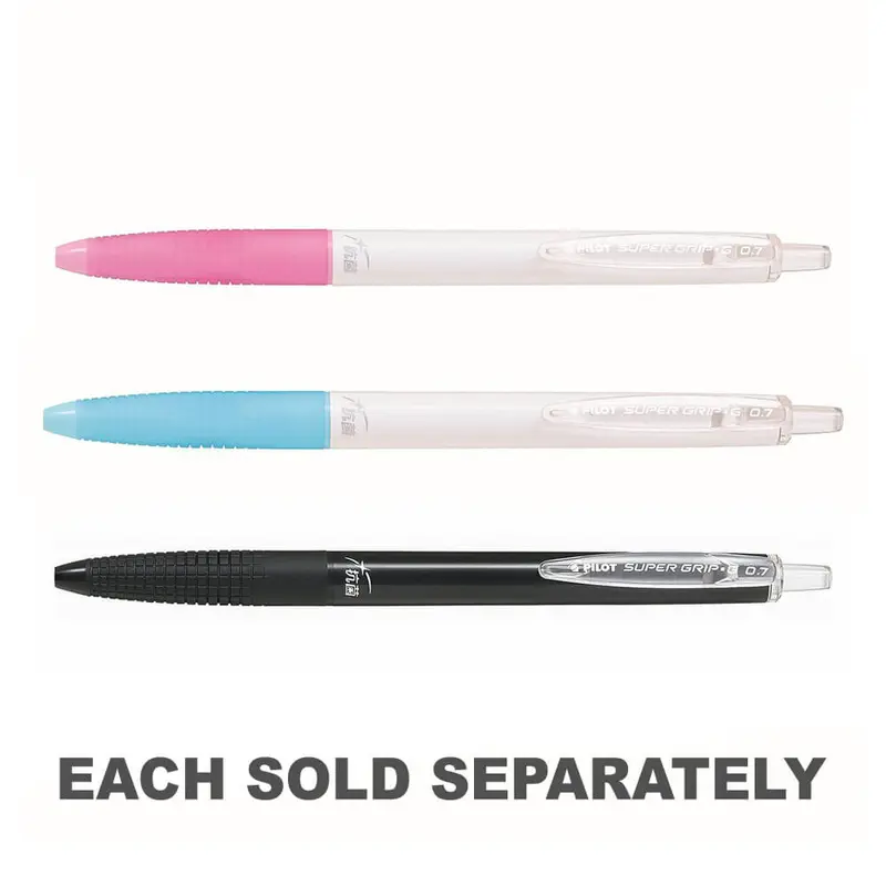 Pilot Super Grip G Antibacterial Ballpoint (0.7mm)Black