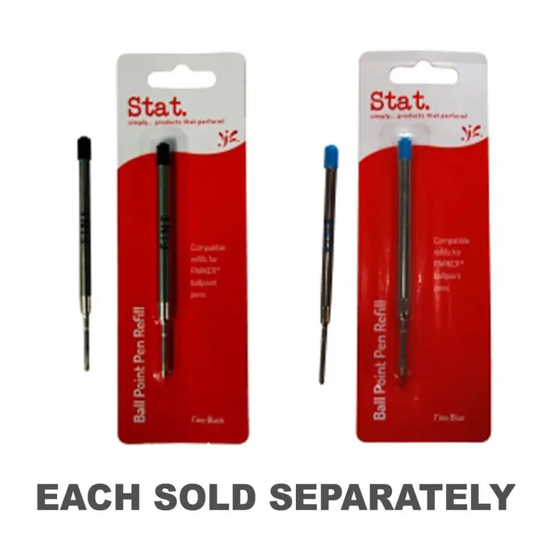 Stat Parker Fine Ballpoint Pen Refill (Pack of 10)Black
