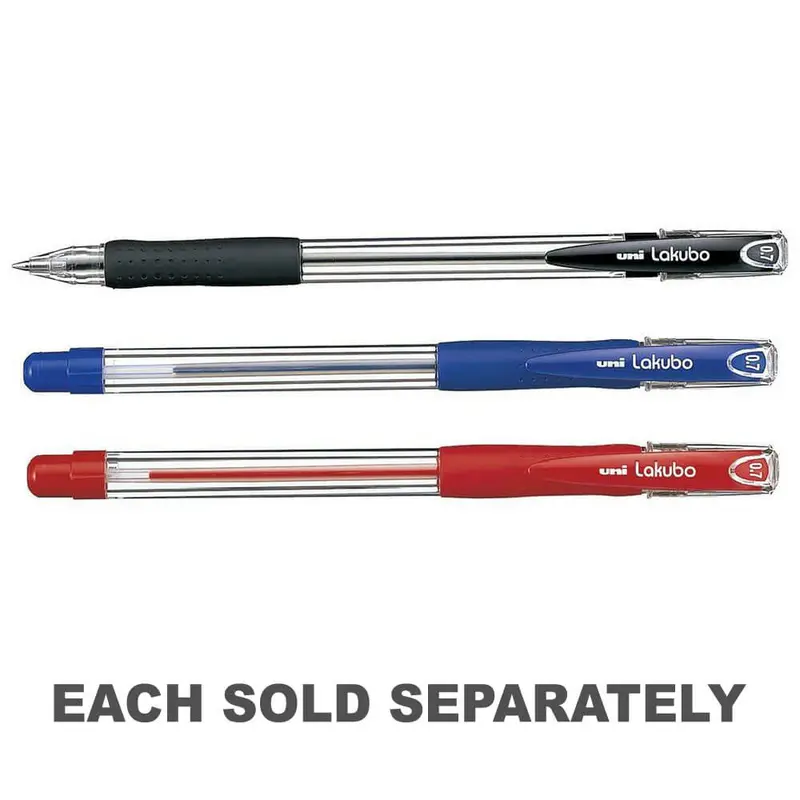Uni Lakubo Ballpoint Pen 12pcs (Broad)Black