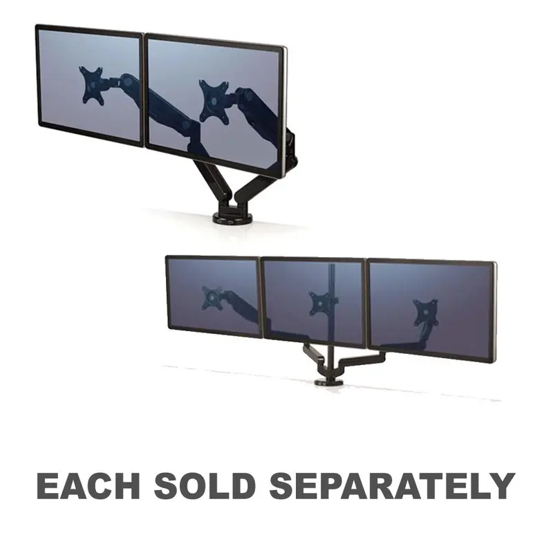 Fellowes Platinum Series Monitor Arm (Black)Dual
