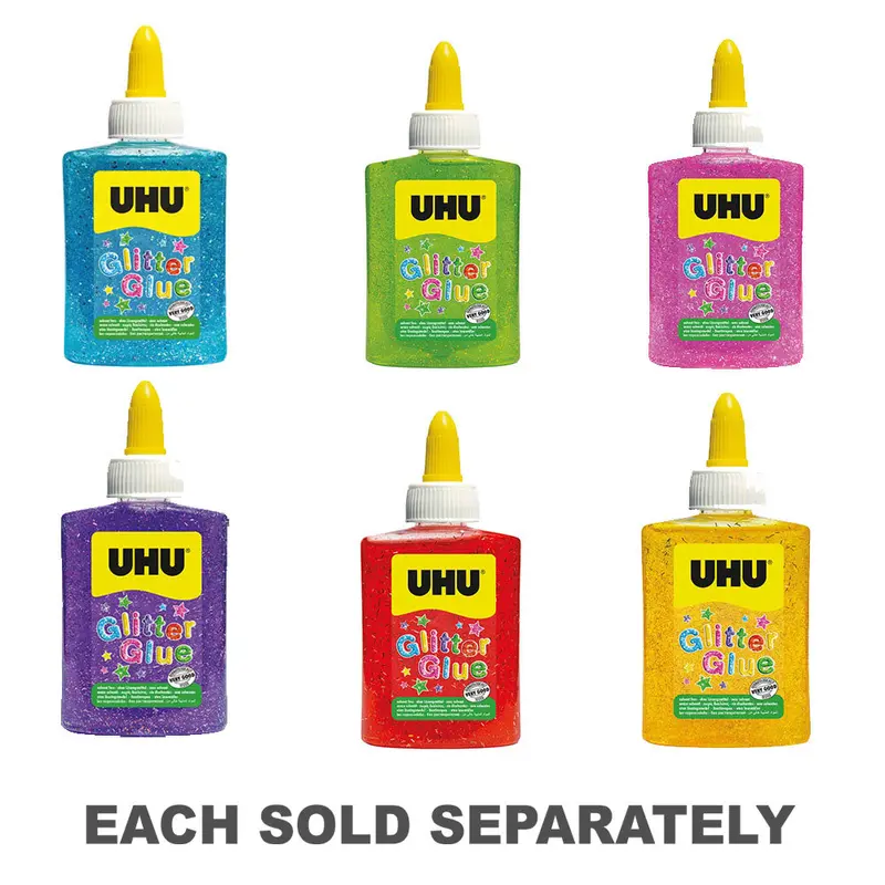 Uhu Glitter Glue 88mLBlue