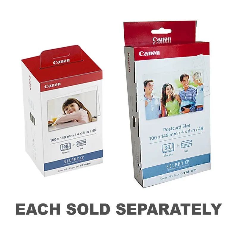 Canon Selphy CP Ink and Paper Set (4x6in)108pc