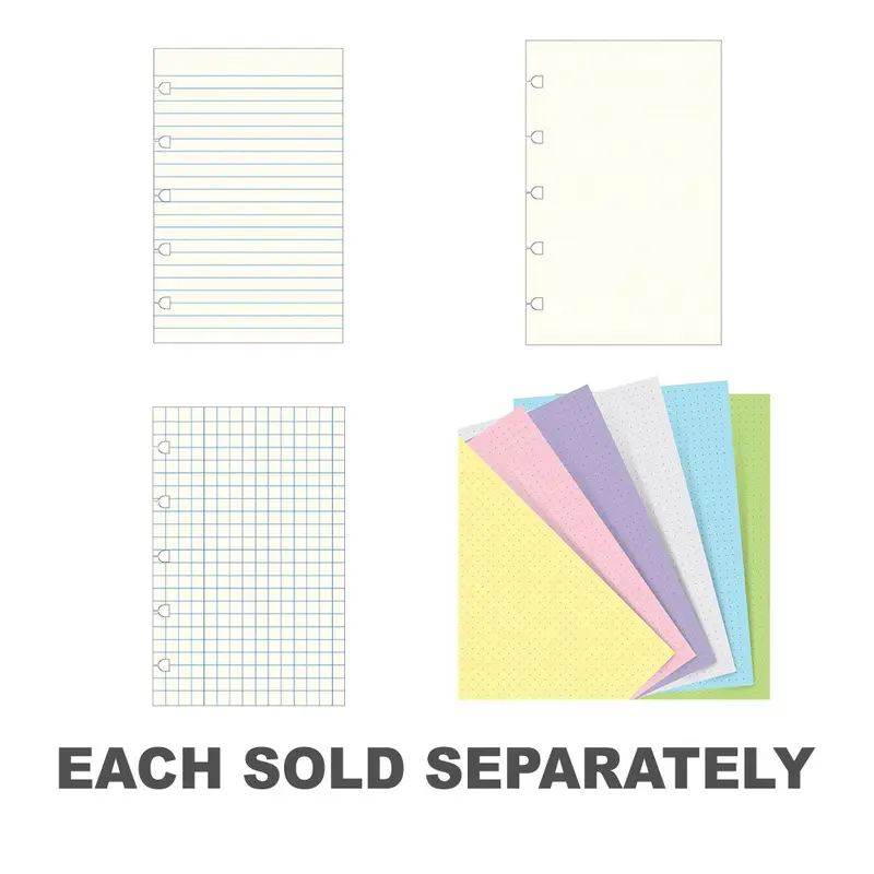 Filofax Pastel Pocket Notebook Refill 60pkRuled