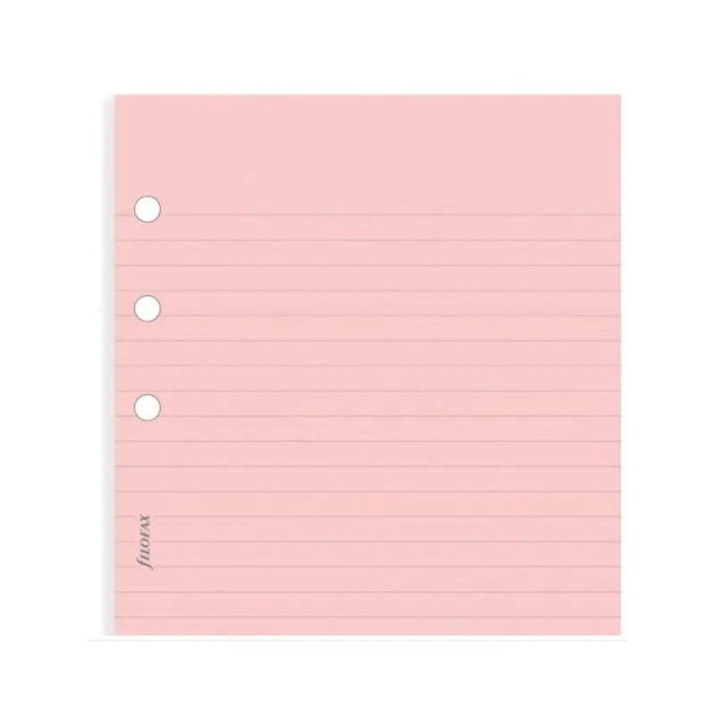 Filofax Personal Ruled Notepaper 30pk (Pink)