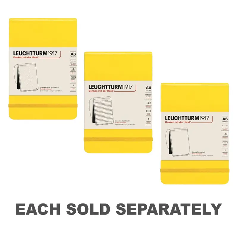 Reporter Pocket Notepad (Lemon)Dotted