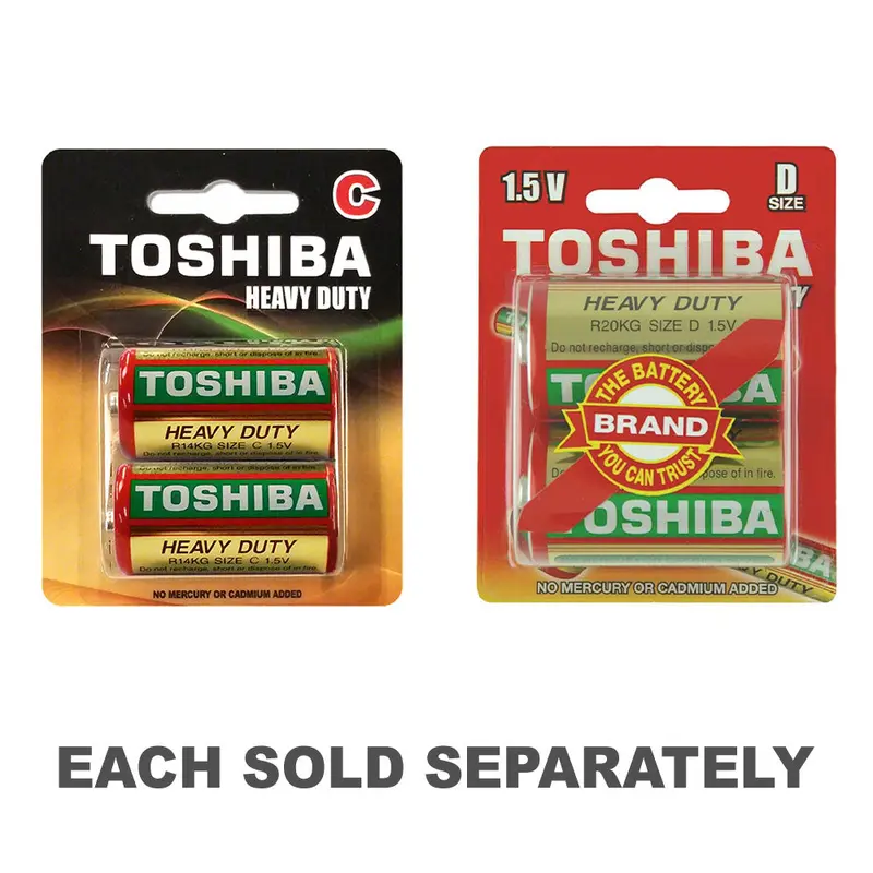 Toshiba Heavy Duty Battery 2pkD Battery