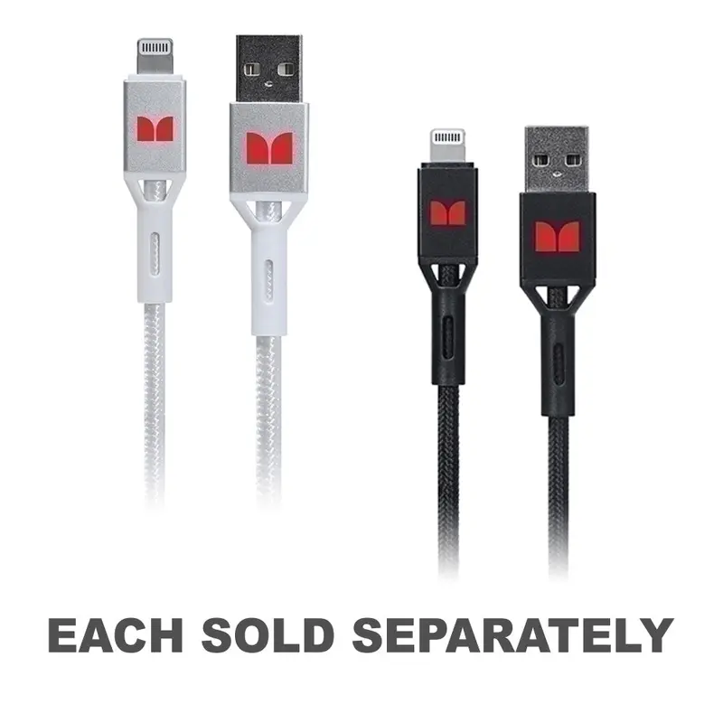 Monster Lightning to USB-A Braided Cable 1.2mBlack