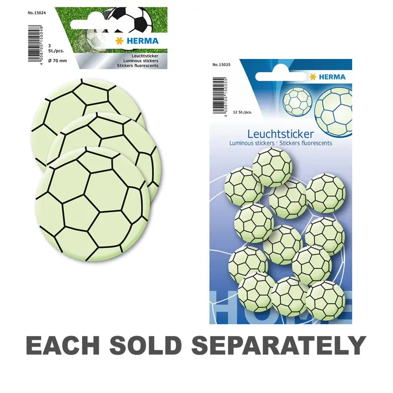 Herma Decor Soccer Glow in the Dark StickerMaxi