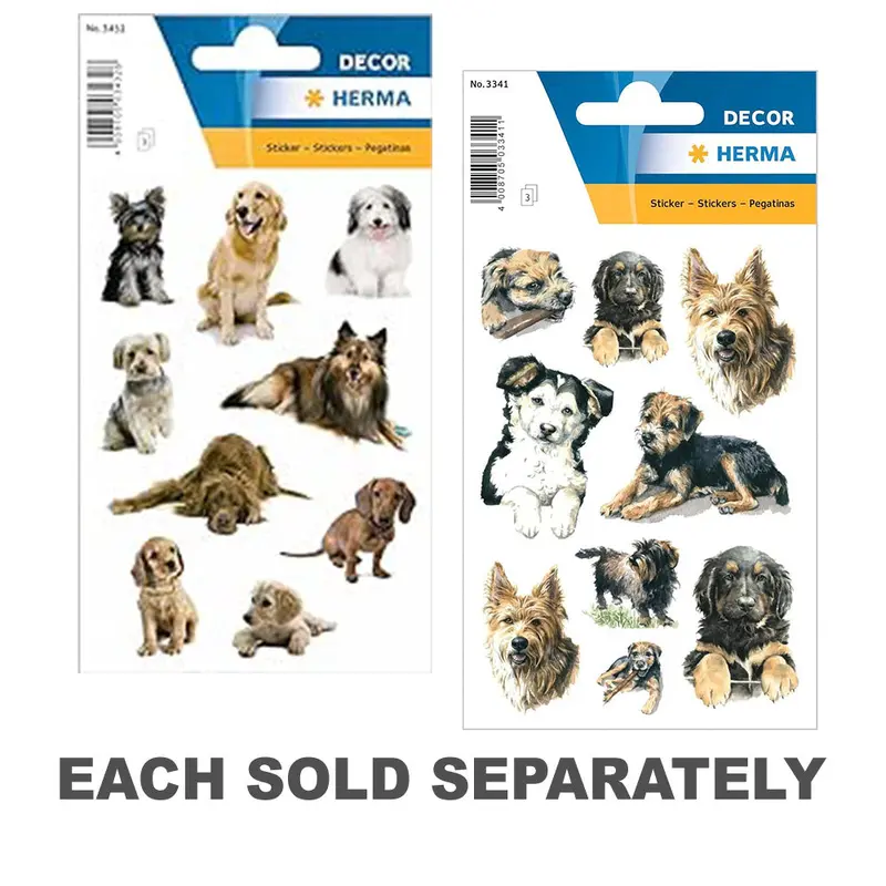 Herma Dogs Sticker DecorPhotographed