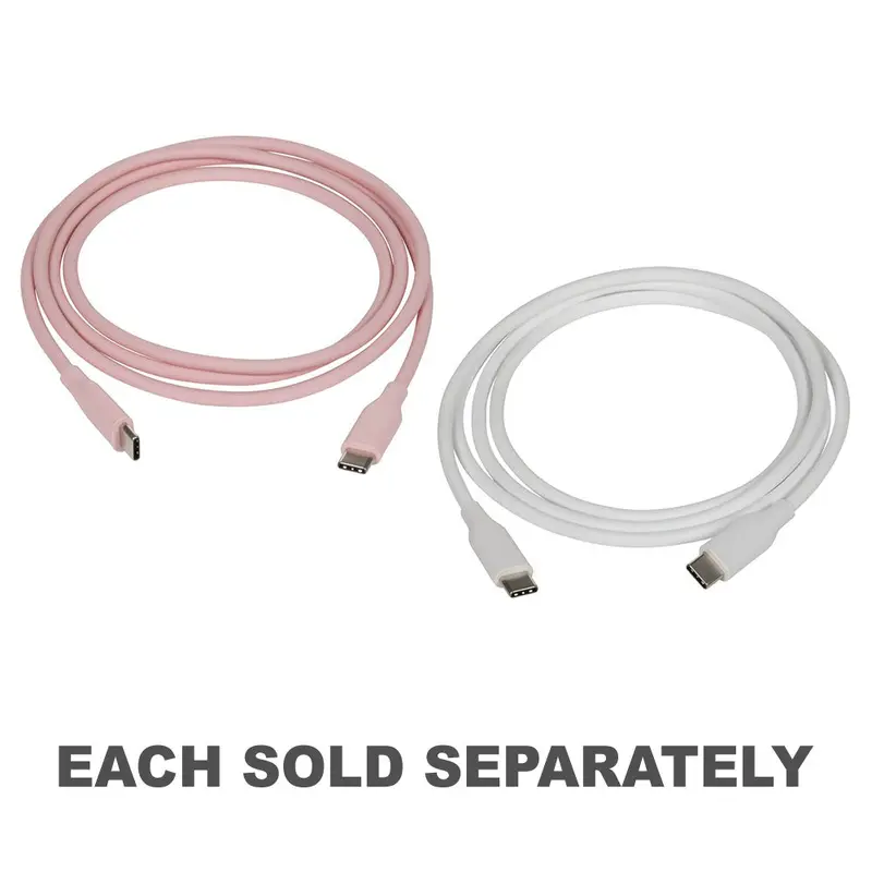 Silicone USB Type-C to USB Type-C Cable 1.2mPink