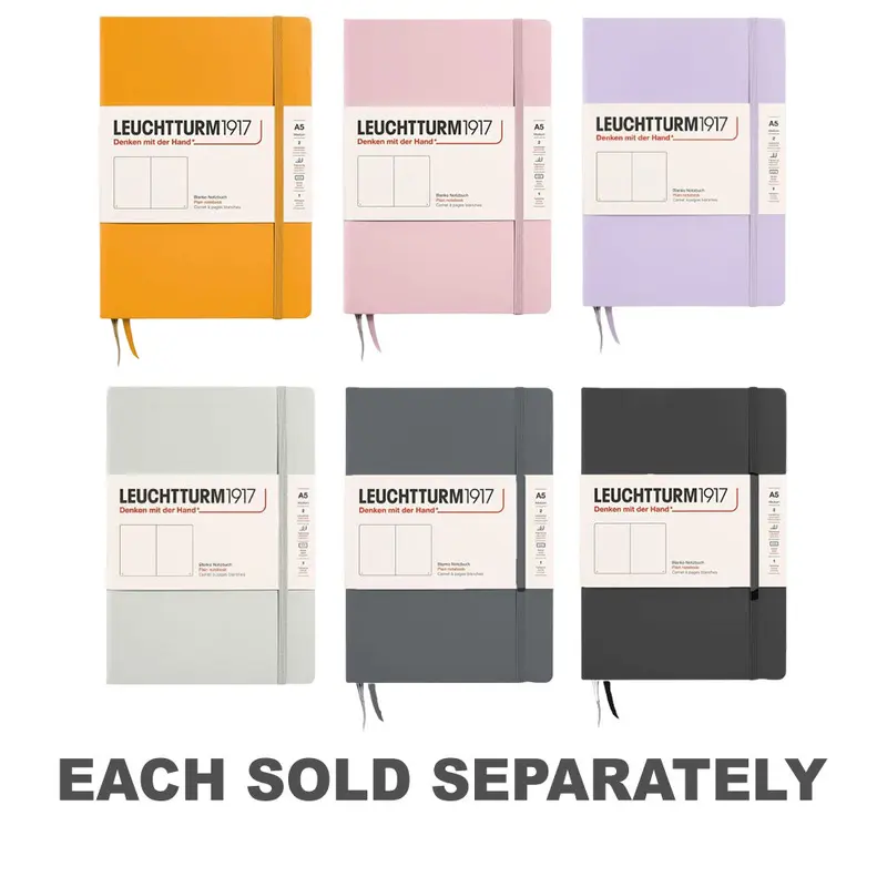 Leuchtturm Hardcover Plain Notebook A5Anthracite