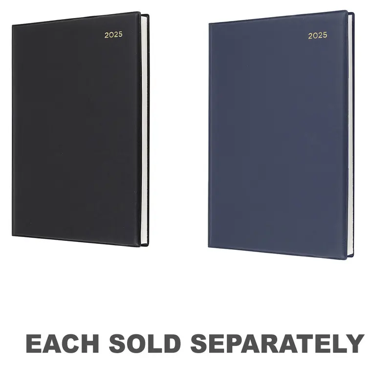 Collins Belmont Manager 1DTP 2025 Diary (190x260mm)Navy