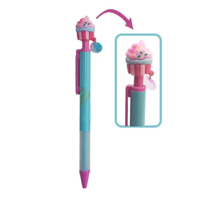 Cupcake Versatile Pen 1 Piece Cake Cupcake Figured 0.7 Tip Pen Gift Pen Cute PenPurple