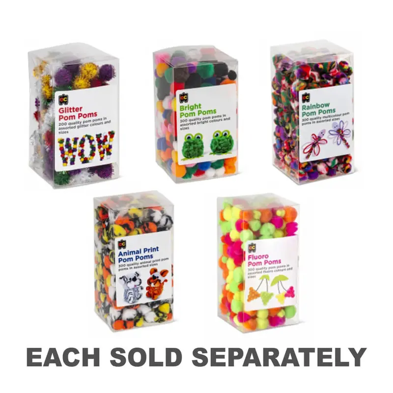 EC Pom PomsAnimal 300pk
