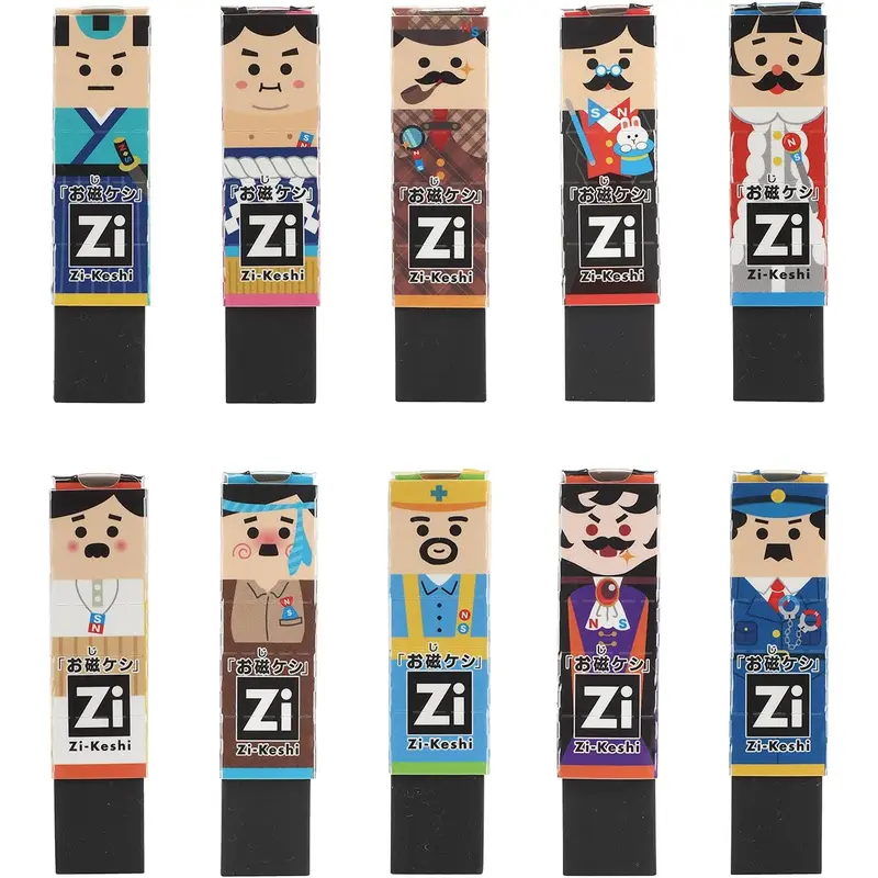 KUTSUWA HiLiNE Eraser Zi-Keshi Oji-Keshi 10 Pieces RE043-10P