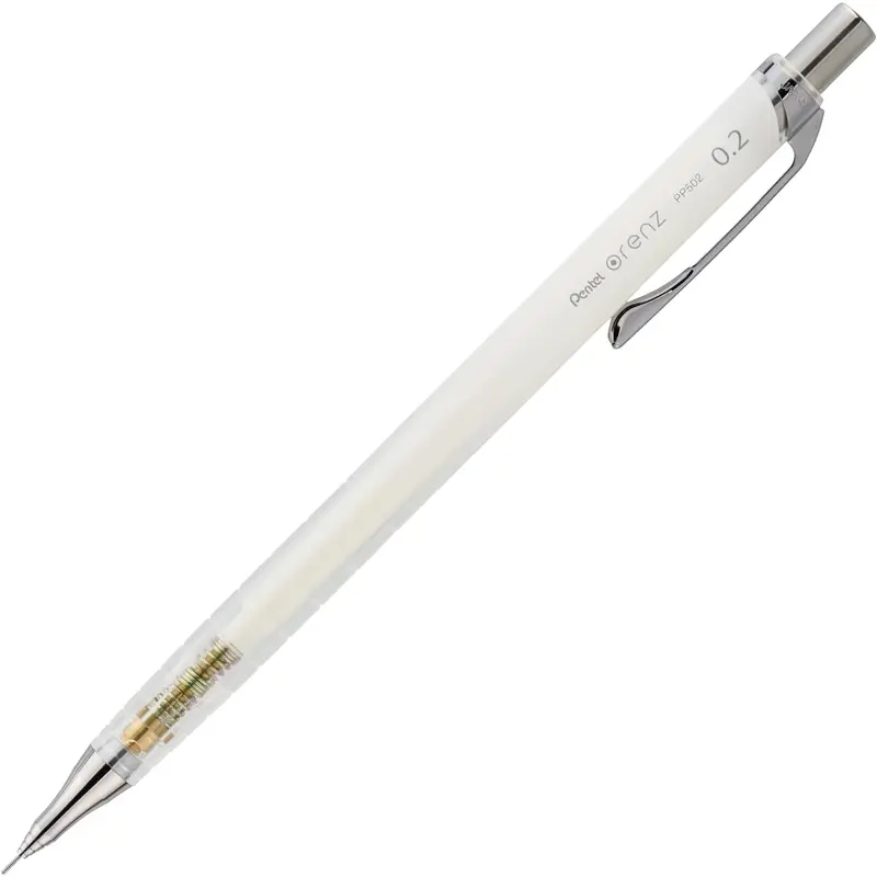 Pentel Mechanical Pencil Orenz 10th Anniversary Limited 0.2mm Glass White, XPP502-ANW