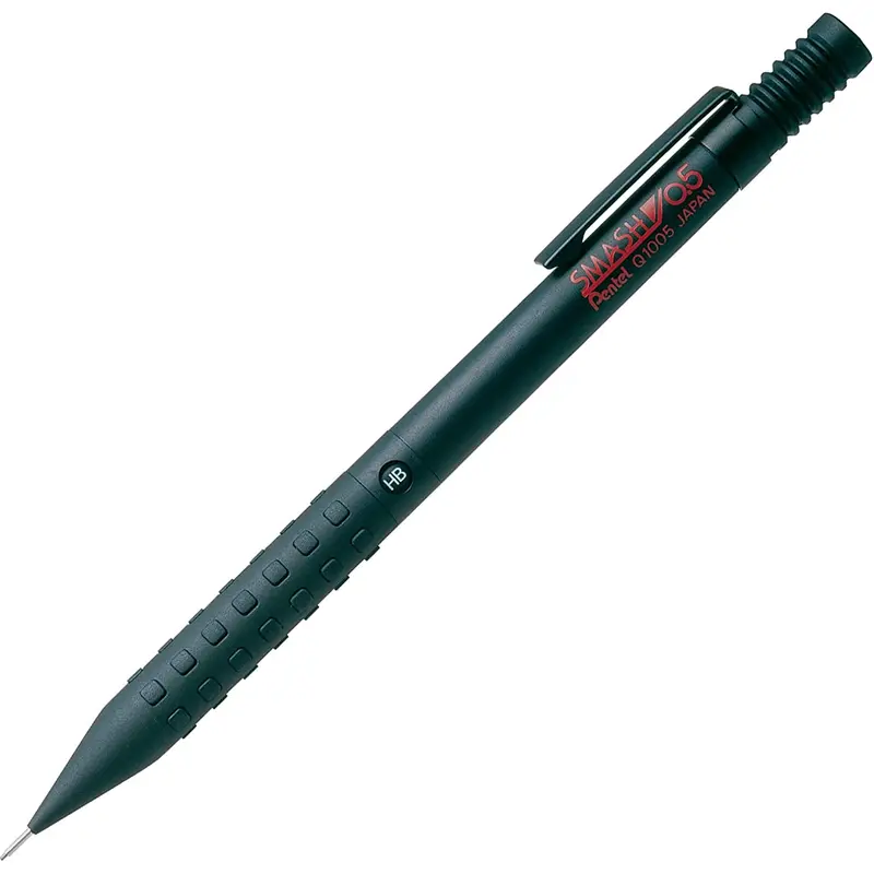 Pentel Mechanical Pencil Smash 0.5mm XQ1005-1N Black Packaged