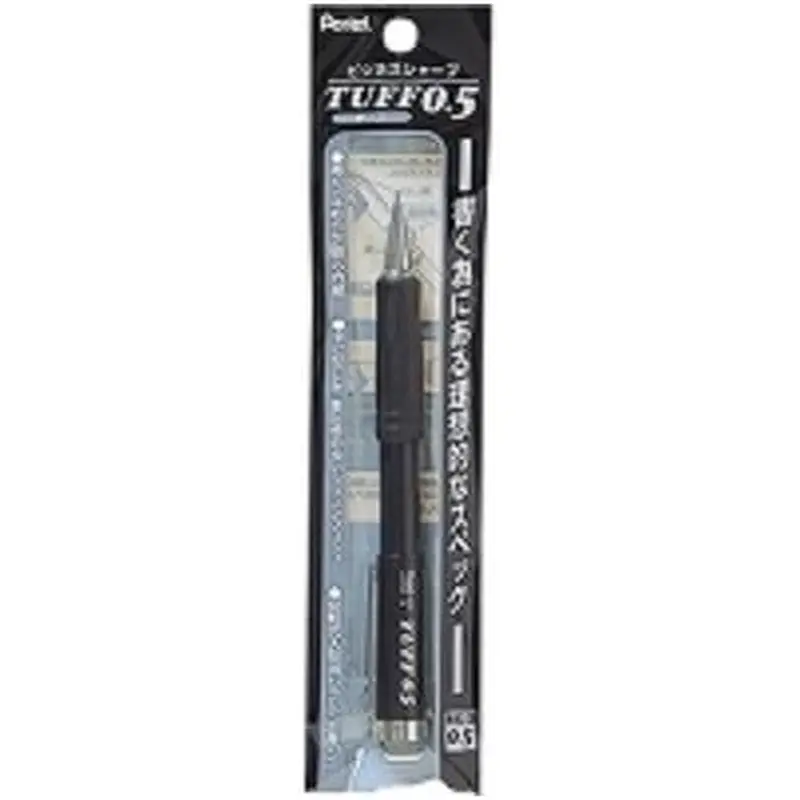 Pentel Mechanical Pencil Tuff, 0.5mm, Black, XQE5-A, Set of 3